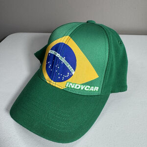 IndyCar Brazil Flag Hat Cap Green Adjustable Top of the World Racing Motorsport
